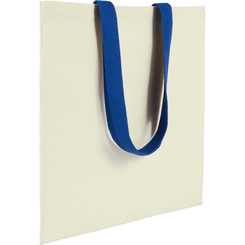 Nebraska Recycled Cotton Convention Tote, 4 oz - Royal - Right Angle