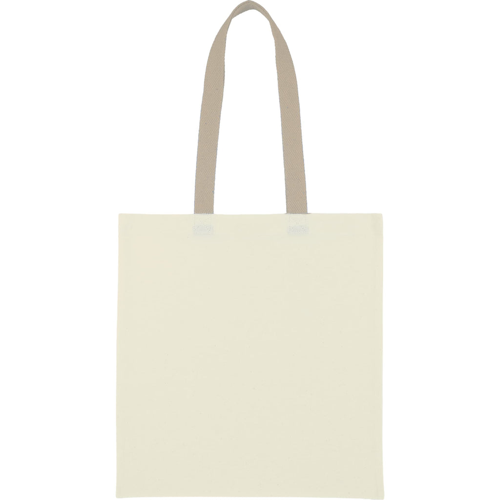 Nebraska Recycled Cotton Convention Tote, 4 oz - Tan - Back