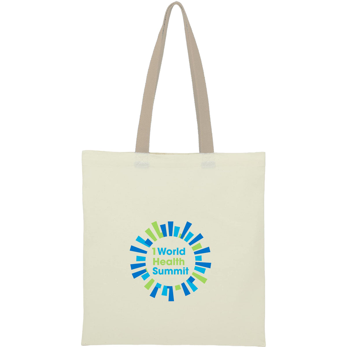 Nebraska Recycled Cotton Convention Tote, 4 oz - Tan - Front