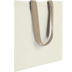 Nebraska Recycled Cotton Convention Tote, 4 oz - Tan - Right Angle 2