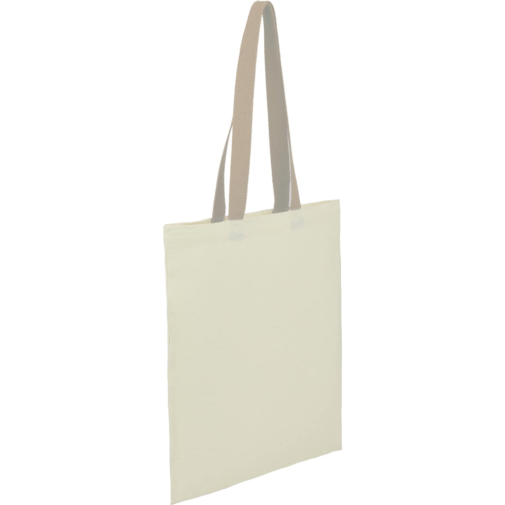 Nebraska Recycled Cotton Convention Tote, 4 oz - Tan - Right Angle