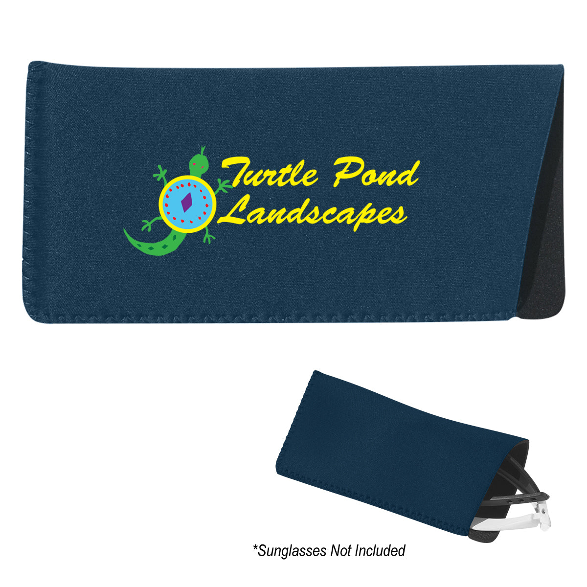 Neoprene Case for Eyeglasses and Sunglasses - Navy - Colorbrite
