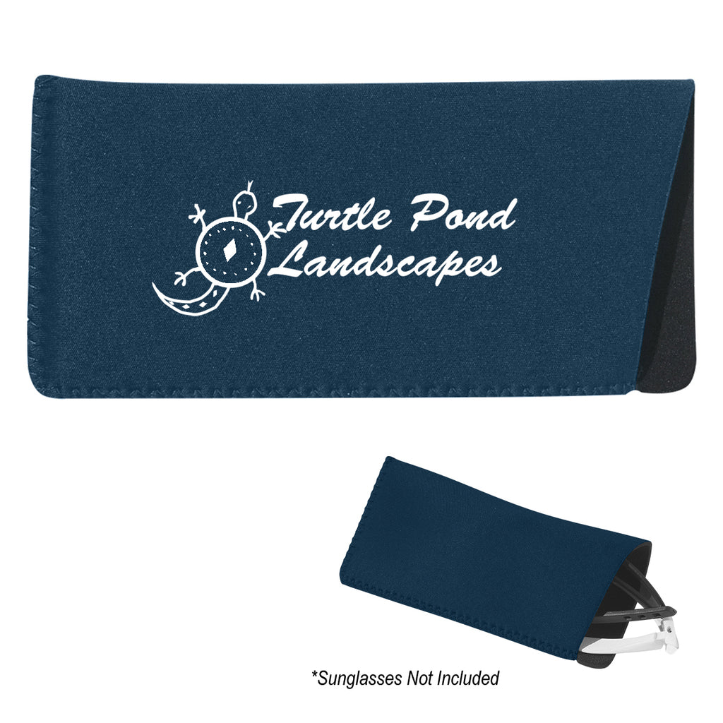 Neoprene Case for Eyeglasses and Sunglasses - Navy - Silk Screen