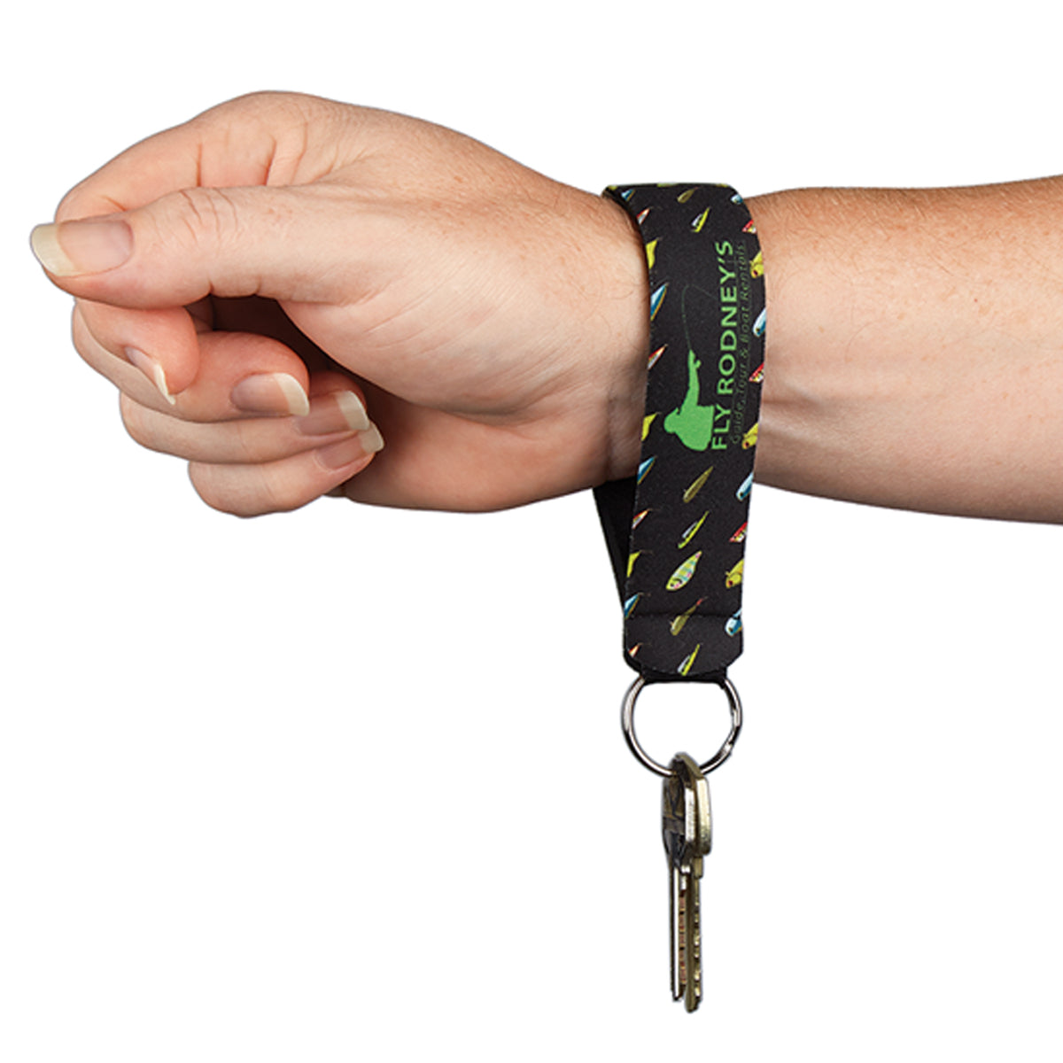 Neoprene Wristband and Key Ring Full Color - Inset