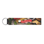 Neoprene Wristband and Key Ring Full Color - White - Full Color