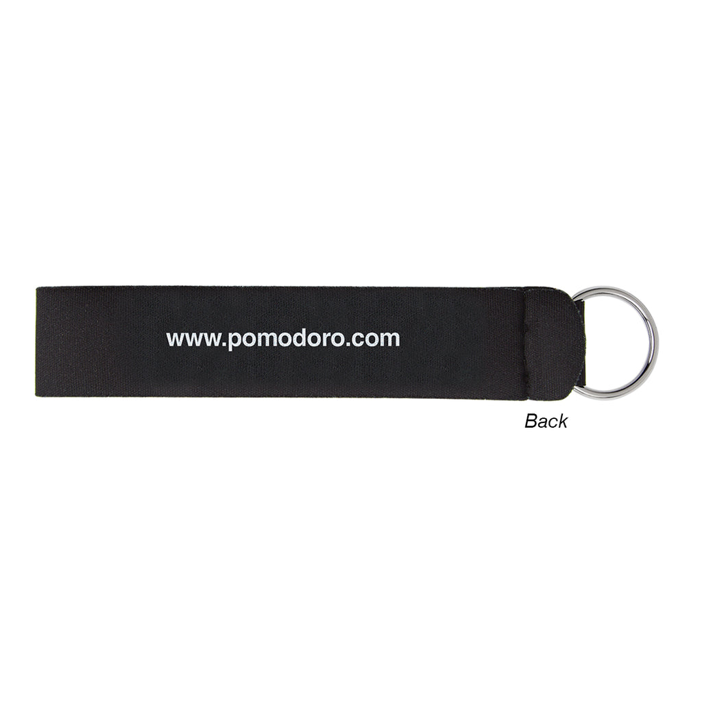 Neoprene Wristband and Key Ring Full Color - White - Full Color