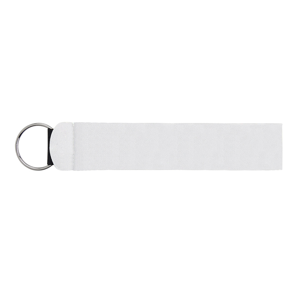 Neoprene Wristband and Key Ring Full Color - White - Full Color