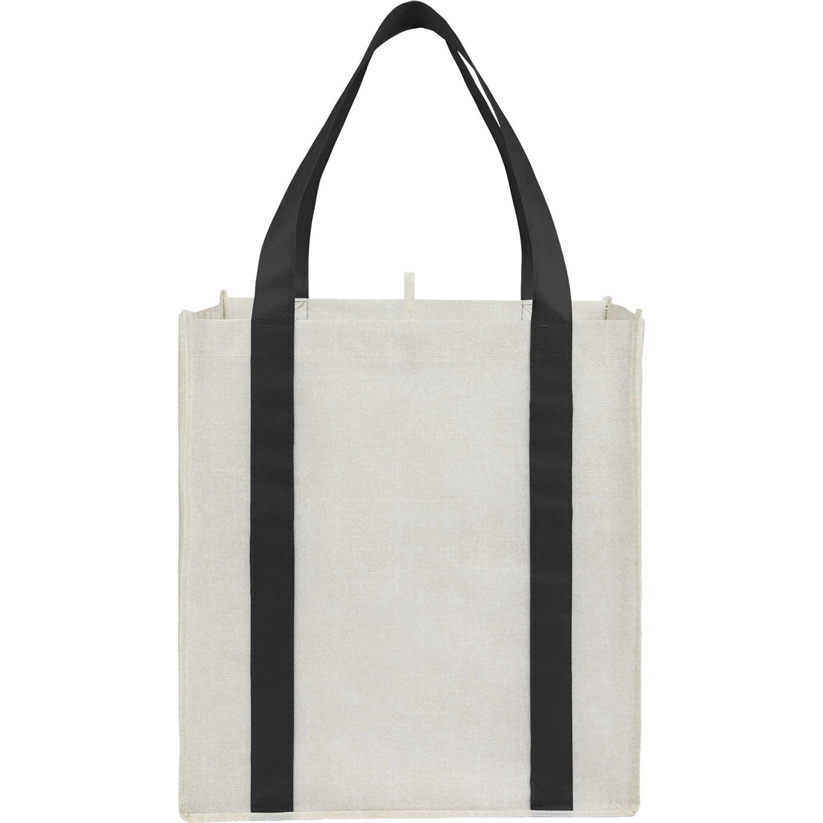Neptune Recycled Grocery Tote, Extra Large Full Color - Black - Back