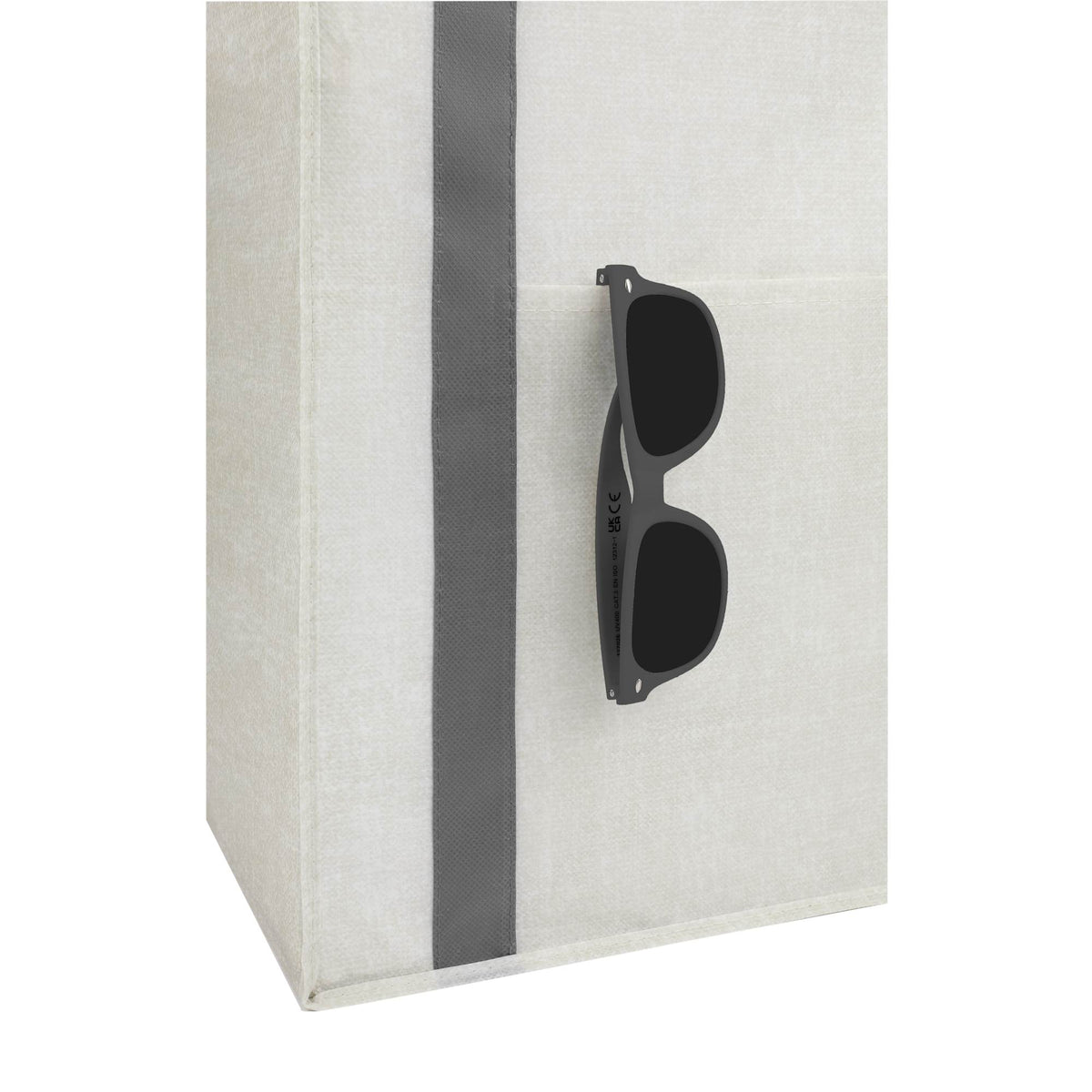 Neptune Recycled Grocery Tote, Extra Large Full Color - Gray - Detail