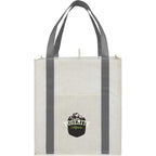 Neptune Recycled Grocery Tote, Extra Large - Gray - Front