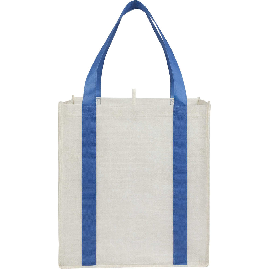 Neptune Recycled Grocery Tote, Extra Large - Royal - Back
