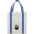 Neptune Recycled Grocery Tote, Extra Large - Royal - Front