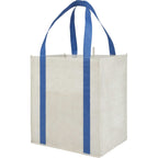 Neptune Recycled Grocery Tote, Extra Large - Royal - Left Angle