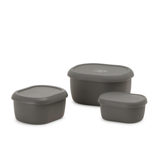 Nesting Silicone Food Storage Containers, Set of 3 Laser Engraving