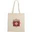 Nevada Cotton Convention Tote with Bright Straps, 3.5 oz Full Color - Natural - Front