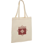 Nevada Cotton Convention Tote with Bright Straps, 3.5 oz Full Color - Natural - Photo