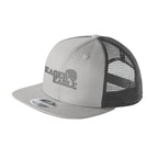 New Era Snapback Trucker Cap, Original Fit - Gray with Graphite - embroidery