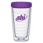 Newbridge Double Wall Tumbler, 16 oz - Purple - Silk Screen