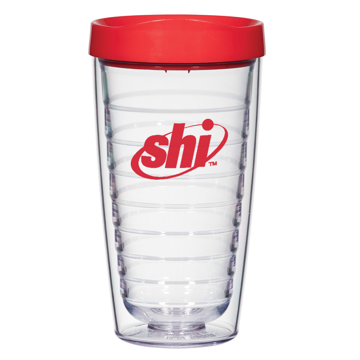 Newbridge Double Wall Tumbler, 16 oz - Red - Silk Screen
