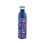 Newcastle Stainless Steel Bottle in Full Color, 24 oz - Blue - Megabrite