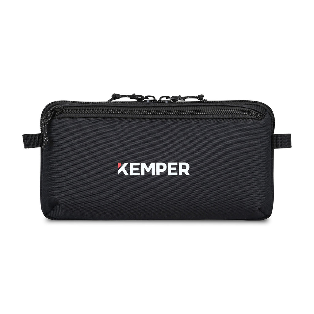 Newton Cord Pouch in Recycled PET Transfer - Black - View 1