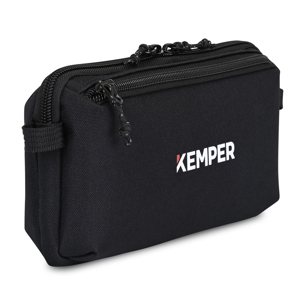 Newton Cord Pouch in Recycled PET Transfer - Black - View 2