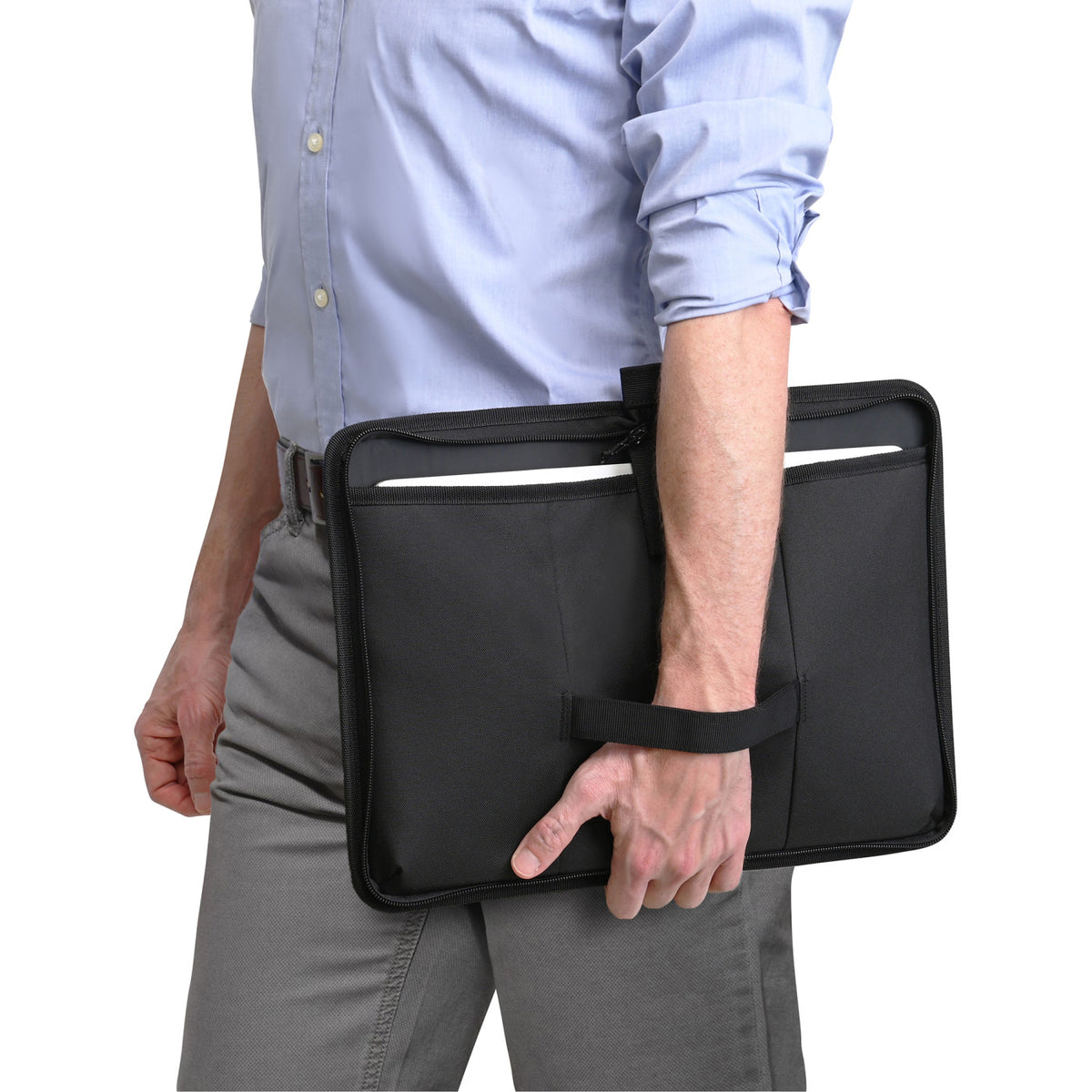 Newton Foldable Laptop Organizer for 16 Inch Laptops - Black - View 6