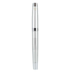 Newton Gel Rollerball Pen in Recycled Brass, Blue Ink - Silver - Back