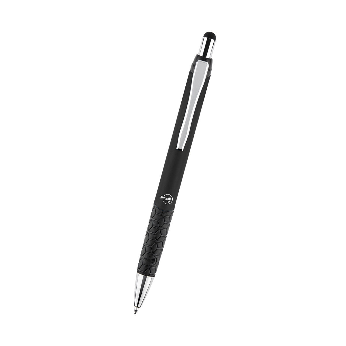 NFC Smart Stylus Pen in Recycled Aluminum - Black - Front