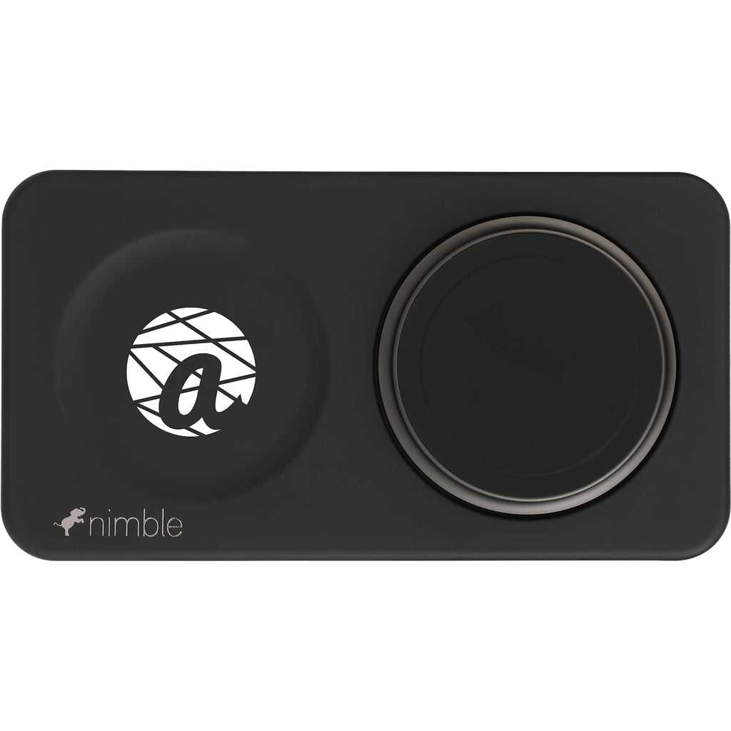 Nimble Podium 2-in-1 Qi2 Charging Stand, 25W - Black - Front
