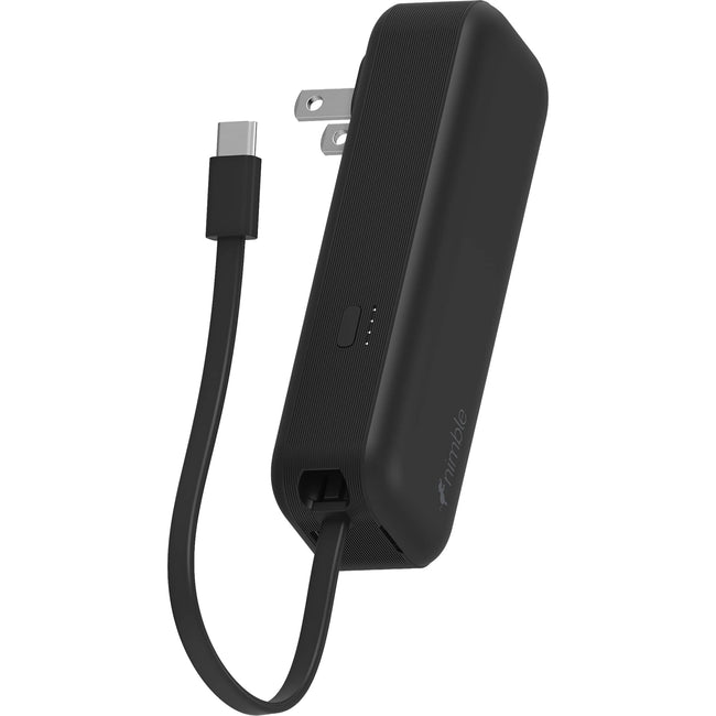 Nimble Wally Pro 20 Wall Charger and Power Bank, 5,000 mAh