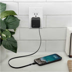 Nimble Wally Stretch Wall Charger with Retractable Cable, 35W - Black - Lifestyle 3