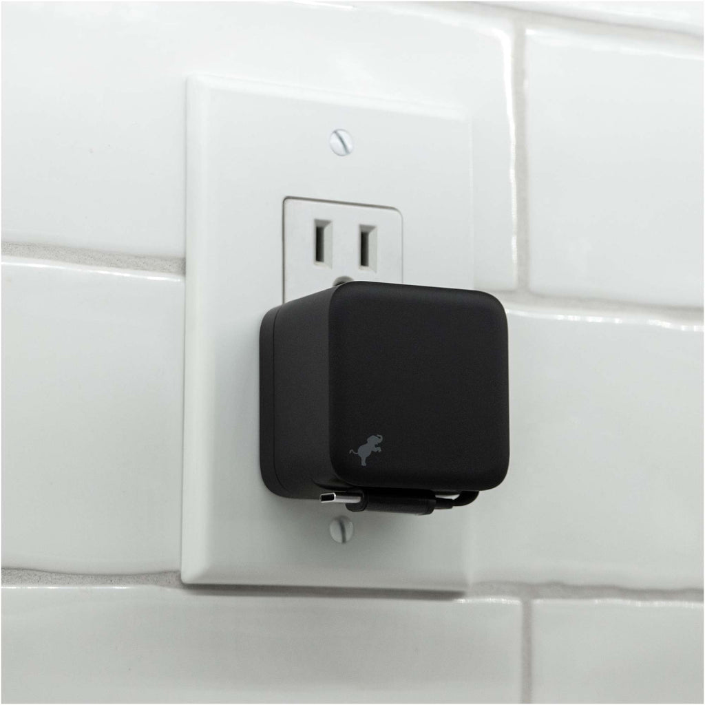 Nimble Wally Stretch Wall Charger with Retractable Cable, 35W - Black - Lifestyle 6