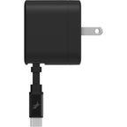 Nimble Wally Stretch Wall Charger with Retractable Cable, 35W - Black - Right Side