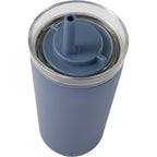 Nina Leakproof Vacuum Tumbler with Straw, 18 oz Laser Engraving - Midnight Blue - Detail 2