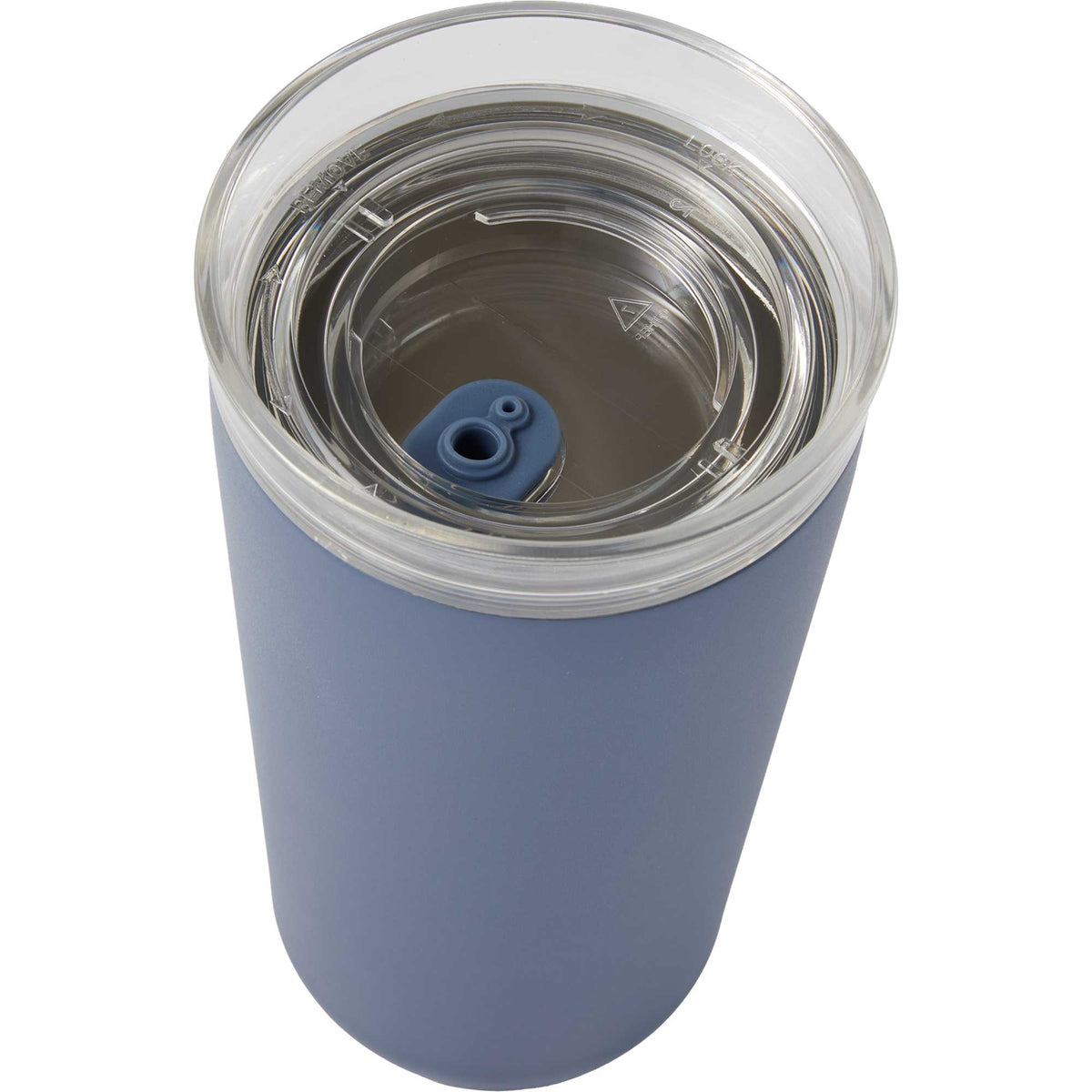 Nina Leakproof Vacuum Tumbler with Straw, 18 oz Laser Engraving - Midnight Blue - Detail 4