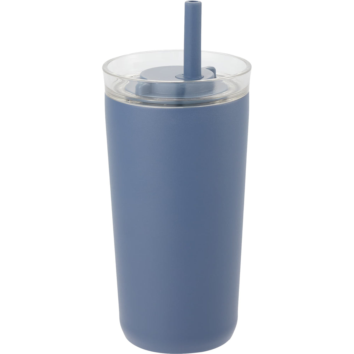 Nina Leakproof Vacuum Tumbler with Straw, 18 oz Laser Engraving - Midnight Blue - Right Angle