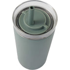 Nina Leakproof Vacuum Tumbler with Straw, 18 oz Laser Engraving - Sage - Detail 2