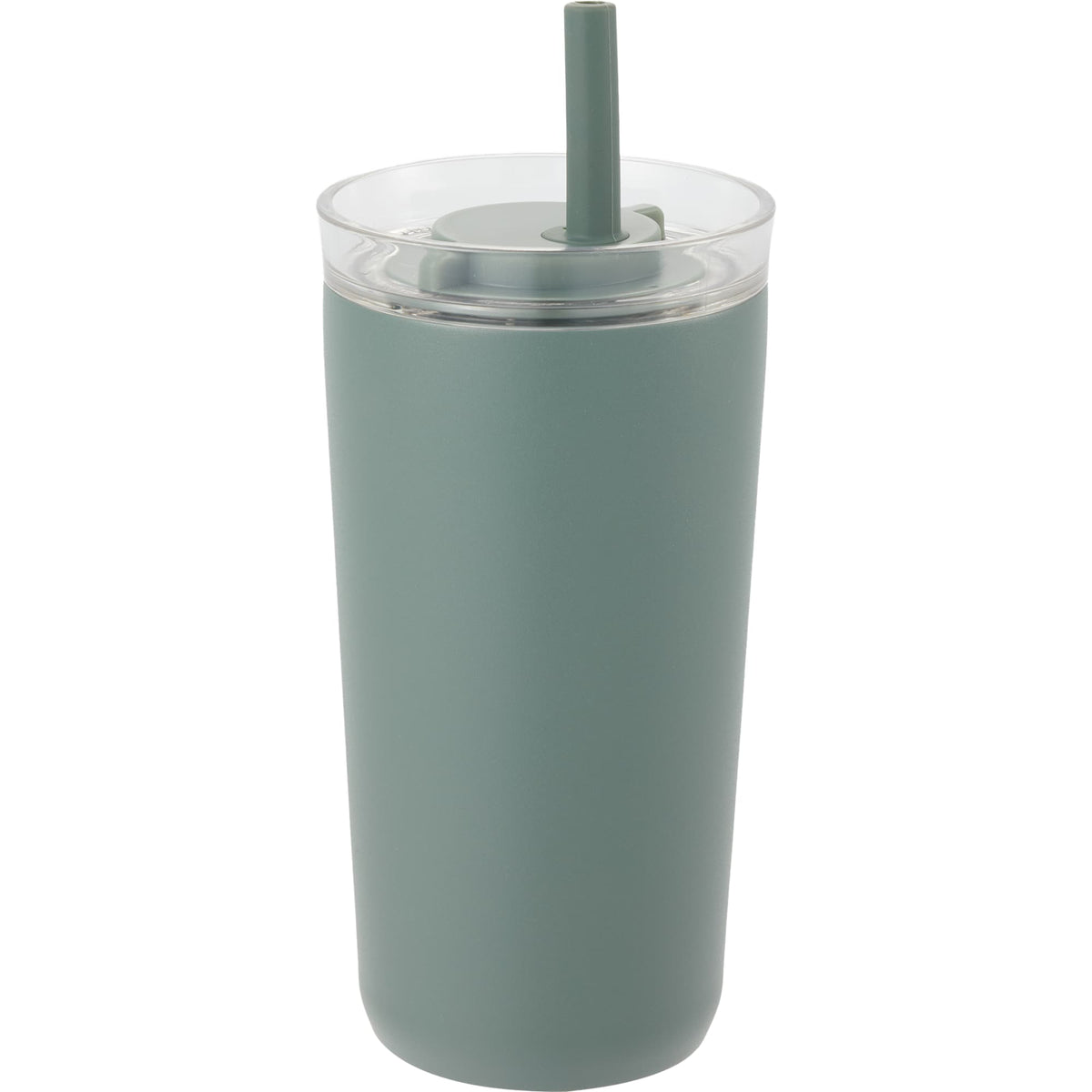 Nina Leakproof Vacuum Tumbler with Straw, 18 oz Laser Engraving - Sage - Right Angle