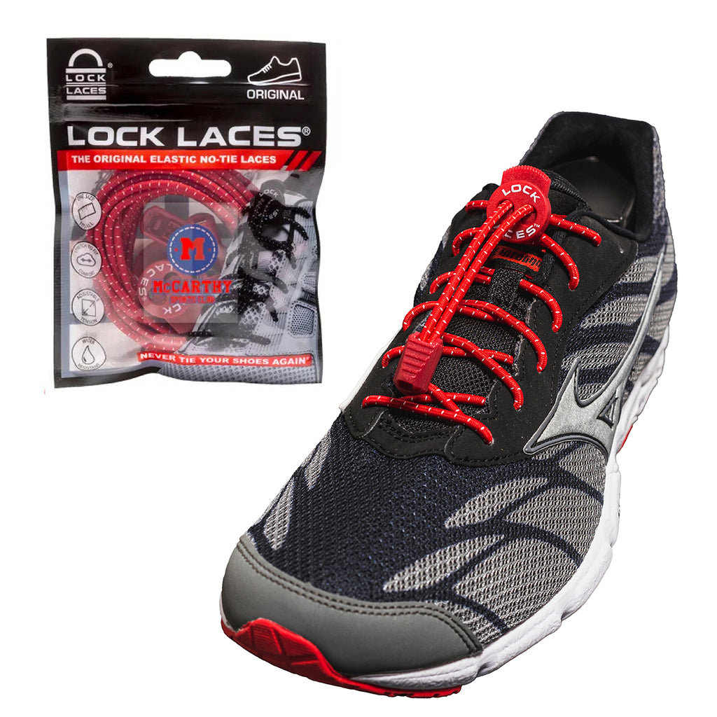 No Tie Shoelaces by Lock Laces - Red - Label