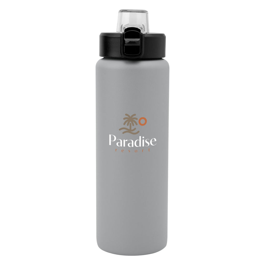 Nolan Recycled Single Wall Stainless Steel Bottle, 30 oz - Gray - Colorbrite