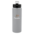Nolan Recycled Single Wall Stainless Steel Bottle, 30 oz - Gray - Colorbrite
