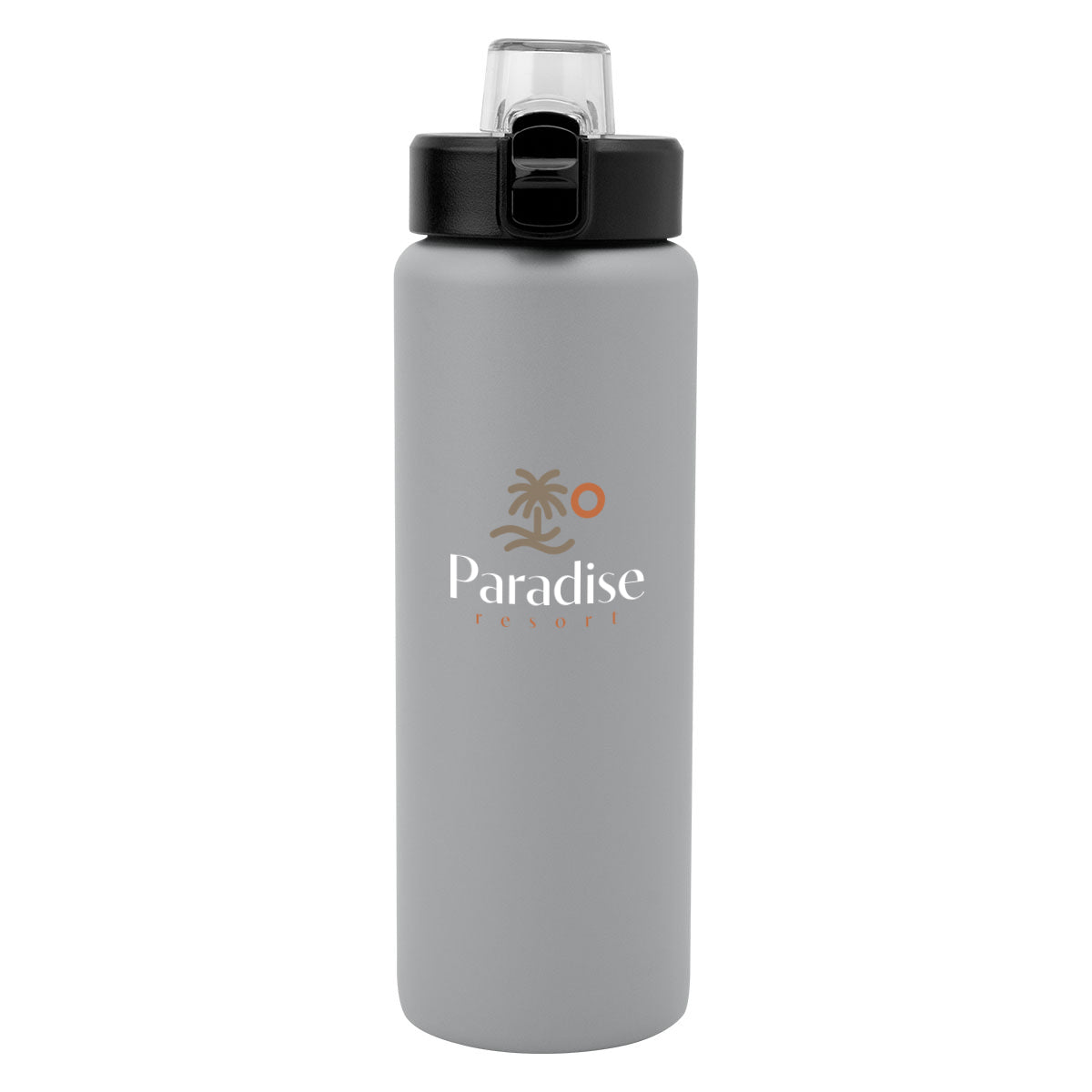 Nolan Recycled Single Wall Stainless Steel Bottle, 30 oz - Gray - Colorbrite
