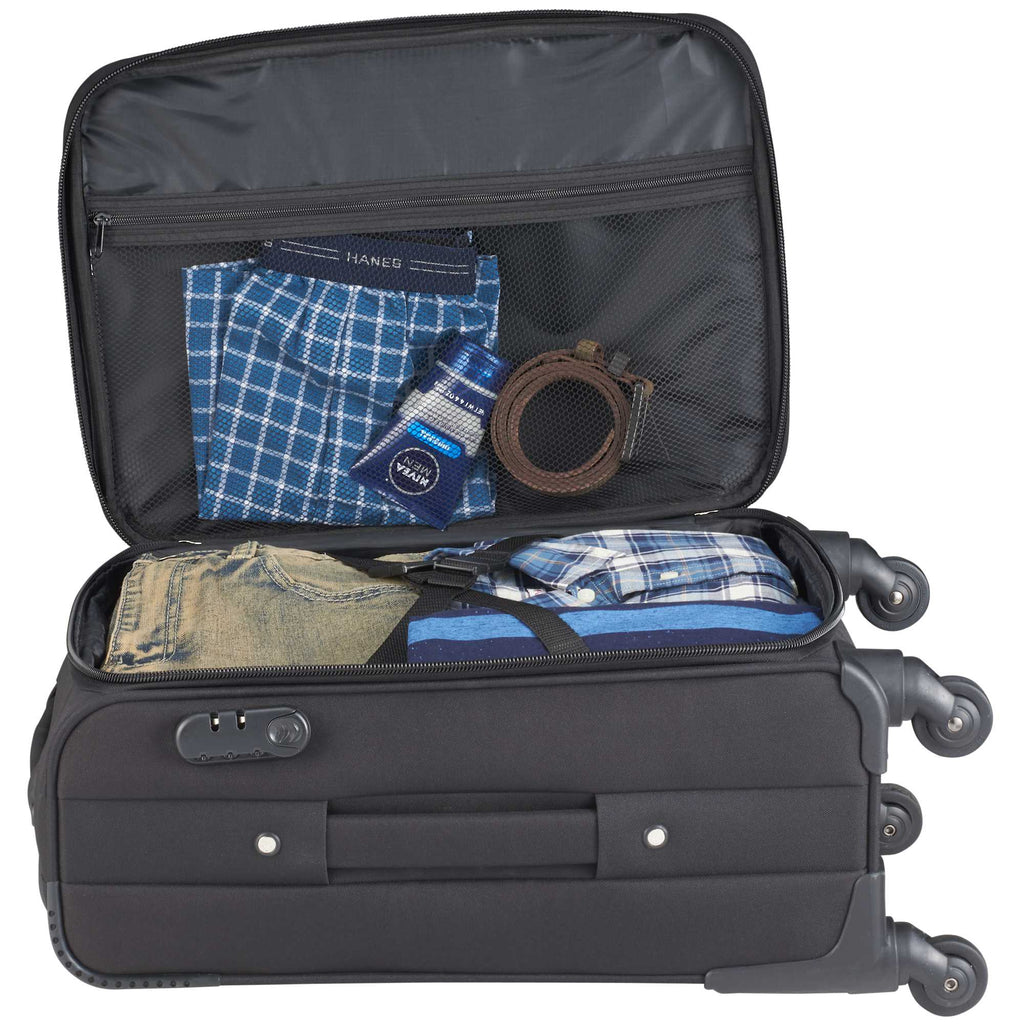 Nomad Expandable Upright Luggage, 21 Inch Embroidery - Black - Photo 3