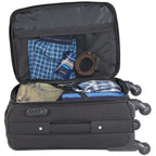Nomad Expandable Upright Luggage, 21 Inch Embroidery - Black - Photo 3