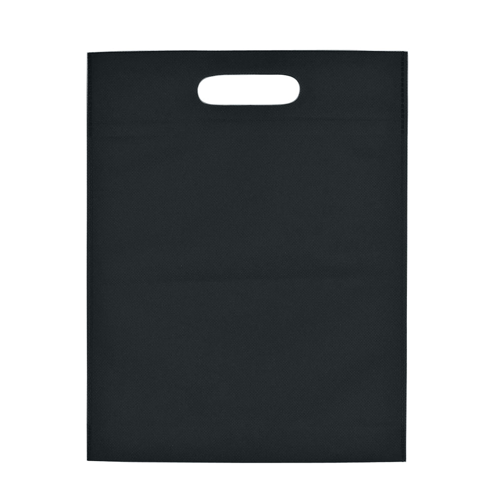 Non-Woven Exhibition Tote Bag, Heat Sealed - Black - Blank