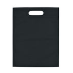 Non-Woven Exhibition Tote Bag, Heat Sealed - Black - Blank