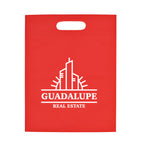 Non-Woven Exhibition Tote Bag, Heat Sealed - Red - Silk Screen