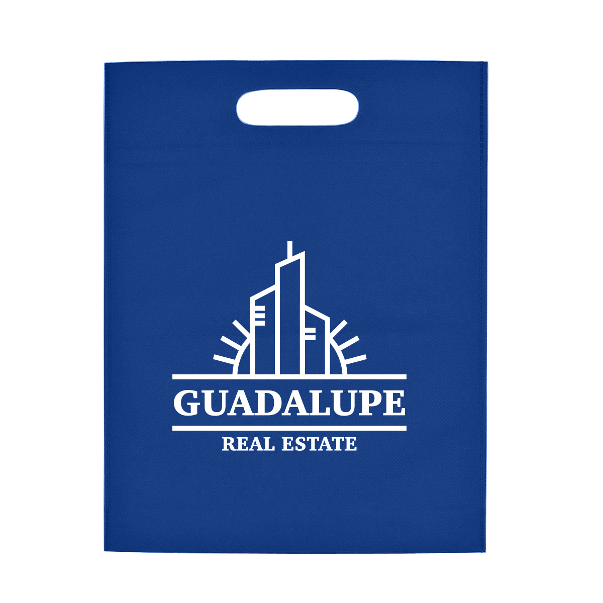 Non-Woven Exhibition Tote Bag, Heat Sealed - Royal Blue - Silk Screen