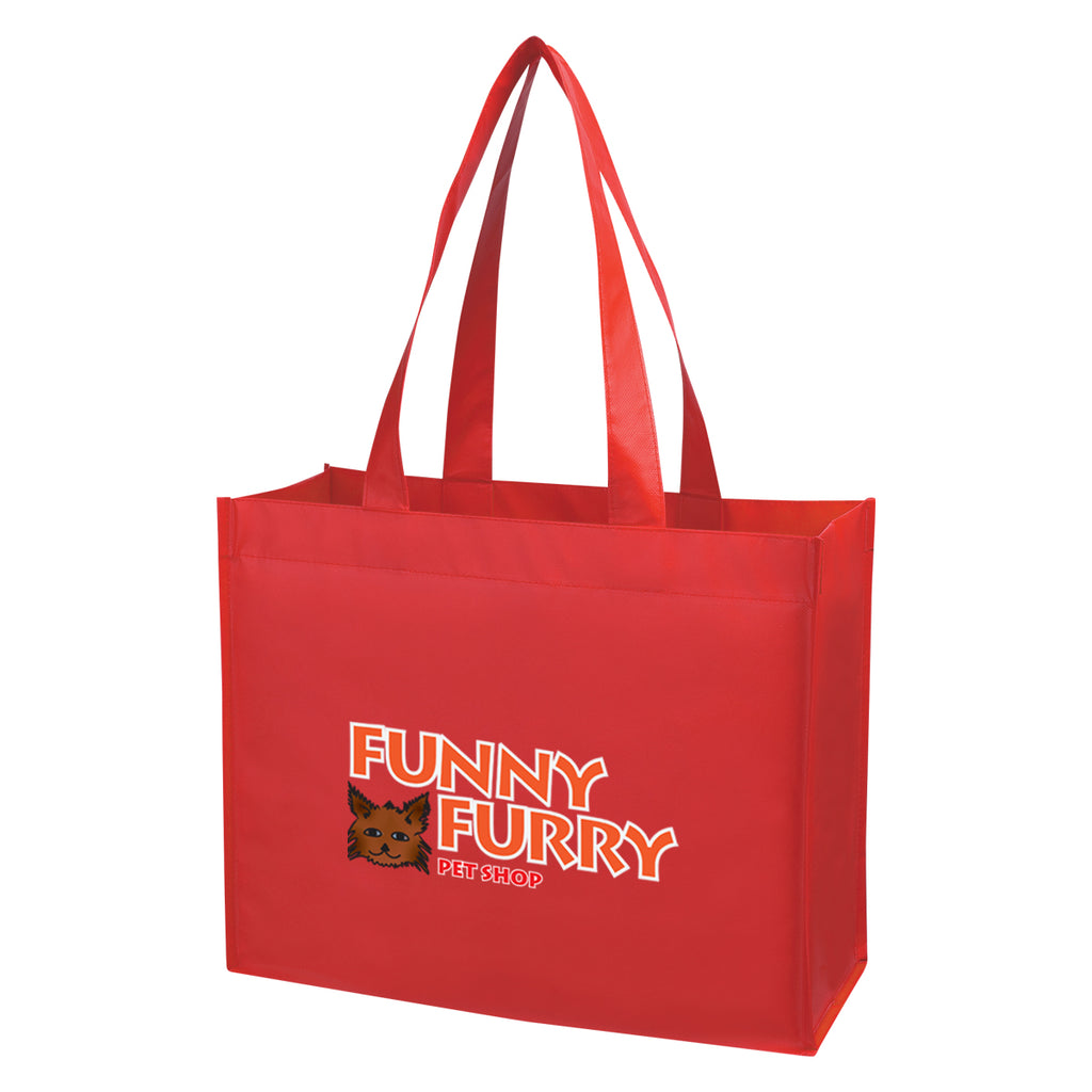 Non-Woven Shopper Tote Bag, Matte Laminated - Colorbrite